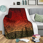 turtle-premium-blanket-aboriginal-red-style