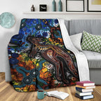 kangaroos-indigenous-premium-blanket-australia