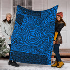turtle-premium-blanket-aboriginal-blue-style