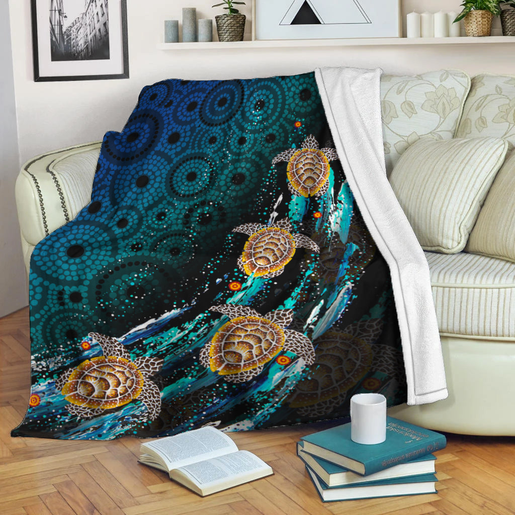 turtle-premium-blanket-aboriginal-no-4