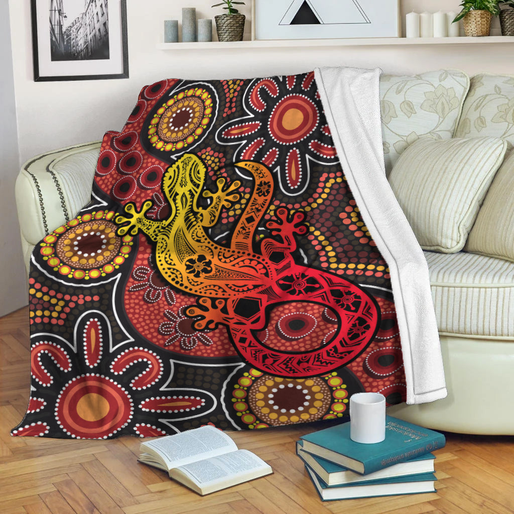 aboriginal-lizard-premium-blanket