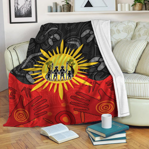 aboriginal-family-premium-blanket-flag-style