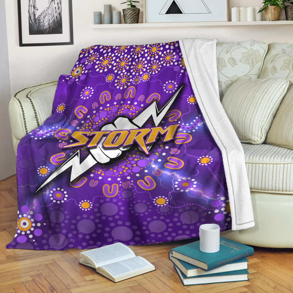 melbourne-storm-premium-blanket-aboriginal-dot