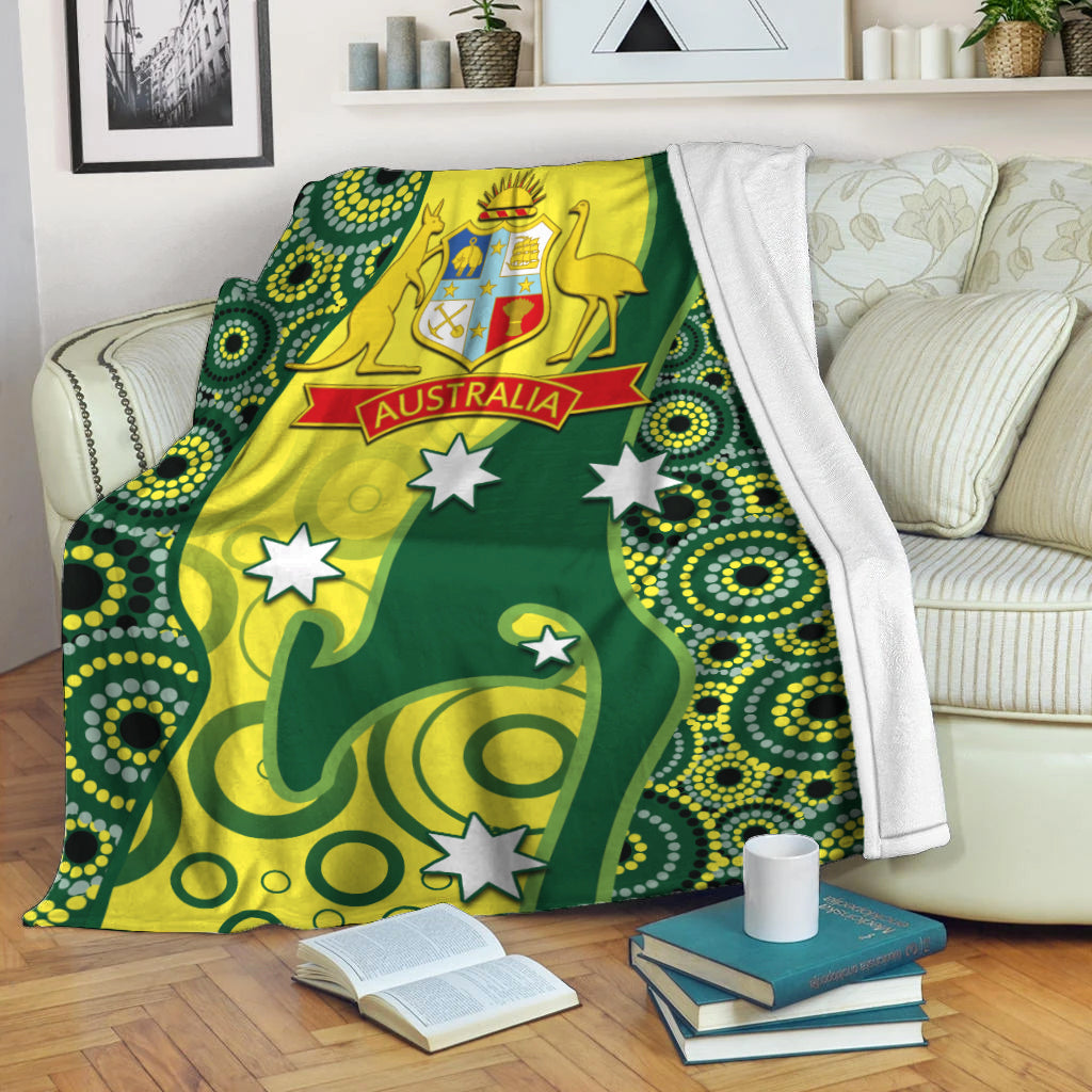cricket-premium-blanket-australian-cricket-aboriginal-dot-patterns