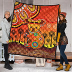 aboriginal-art-koala-premium-quilt-indigenous-unique-vibes-orange