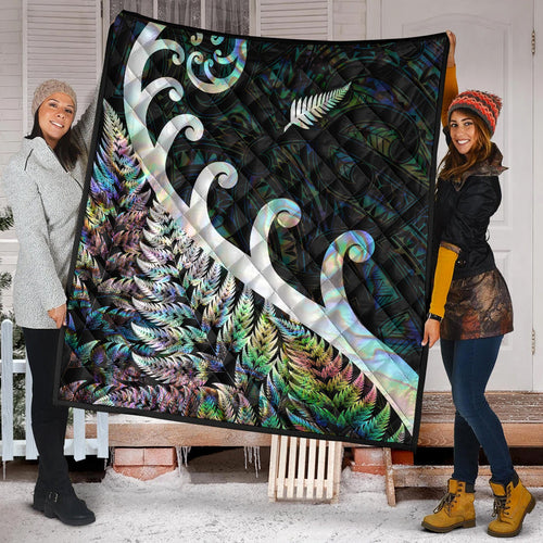new-zealand-rugby-maori-premium-quilt-silver-fern-koru-vibes-paua-shell