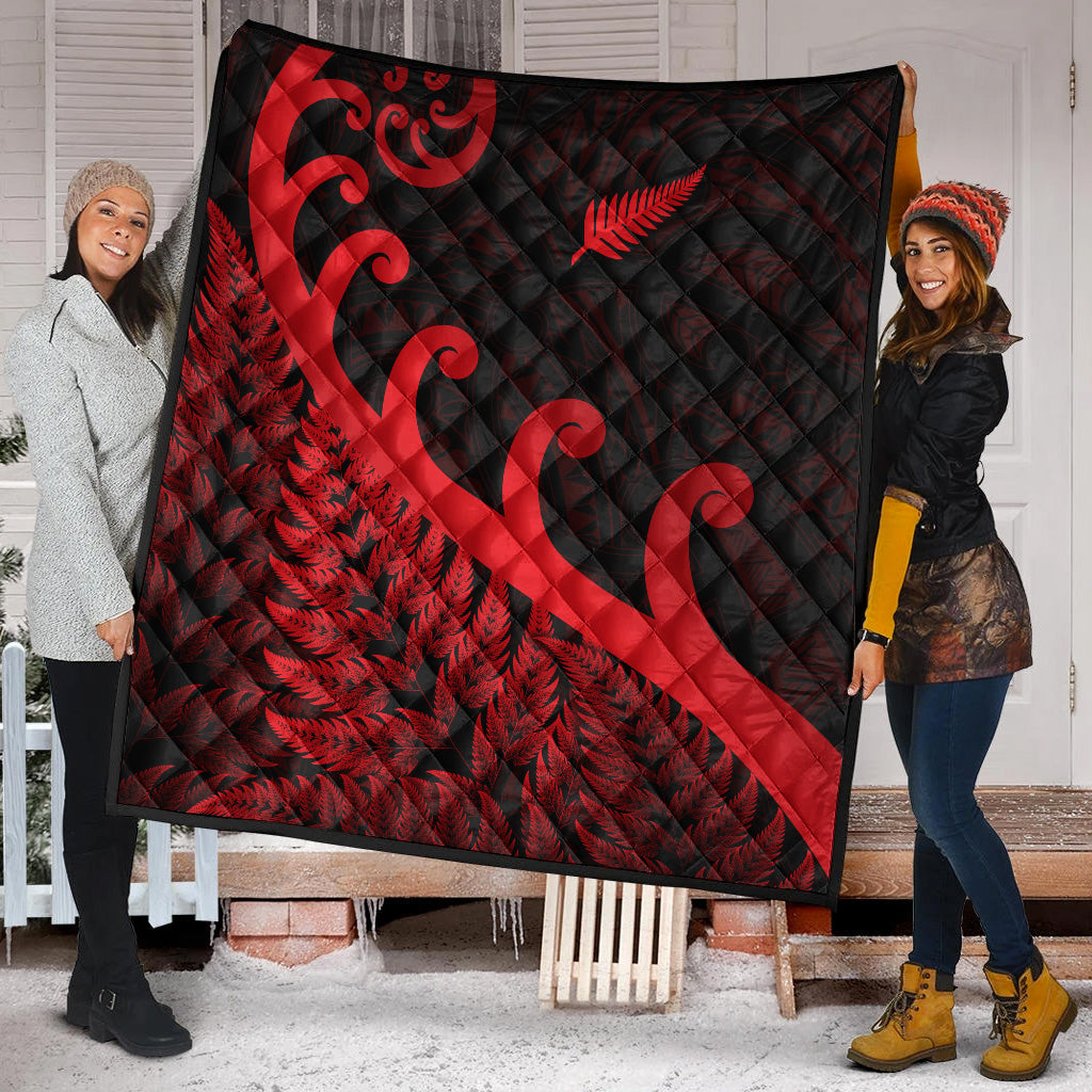 new-zealand-rugby-maori-premium-quilt-silver-fern-koru-vibes-red