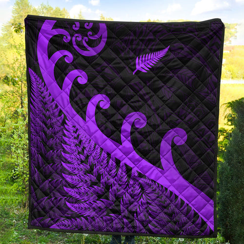 new-zealand-rugby-maori-premium-quilt-silver-fern-koru-vibes-purple
