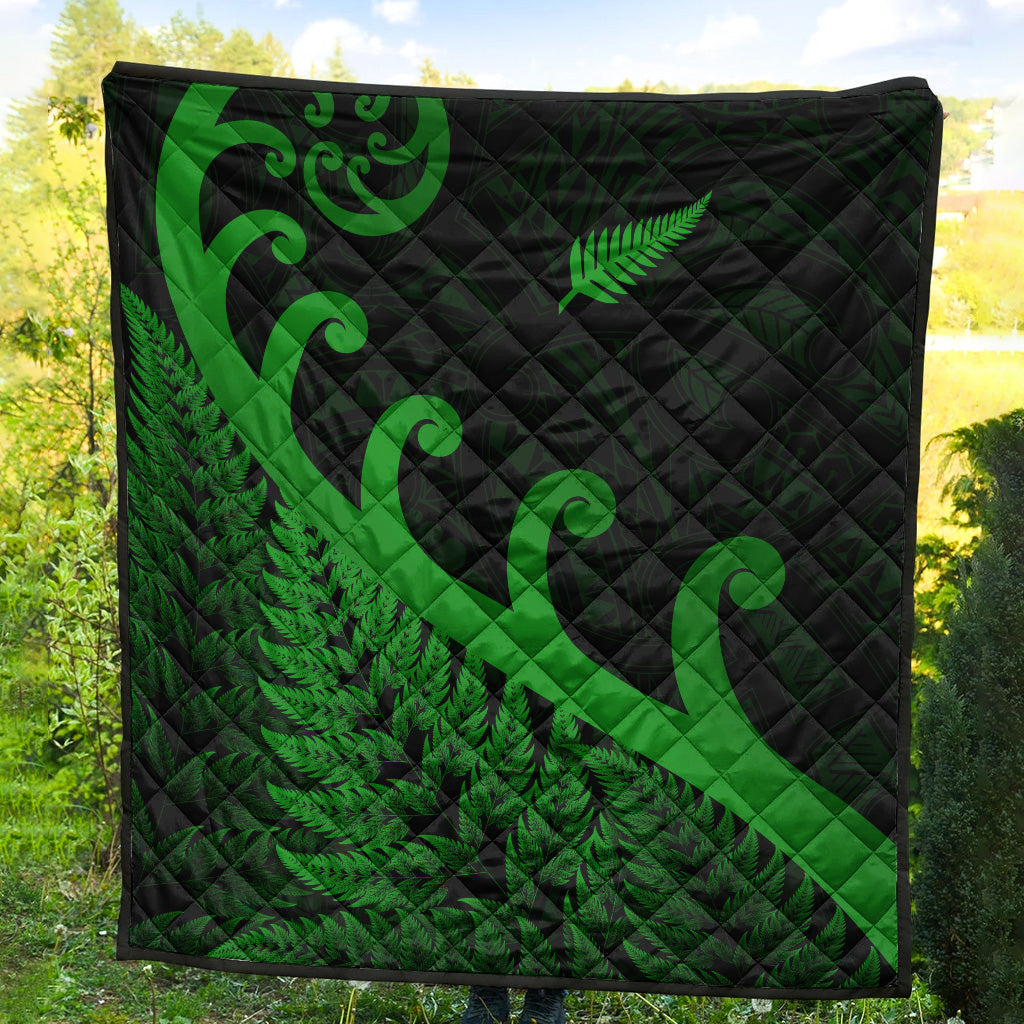 new-zealand-rugby-maori-premium-quilt-silver-fern-koru-vibes-green