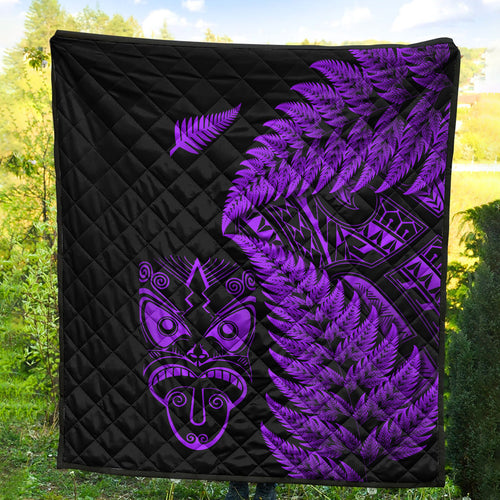 new-zealand-haka-rugby-maori-premium-quilt-silver-fern-vibes-purple