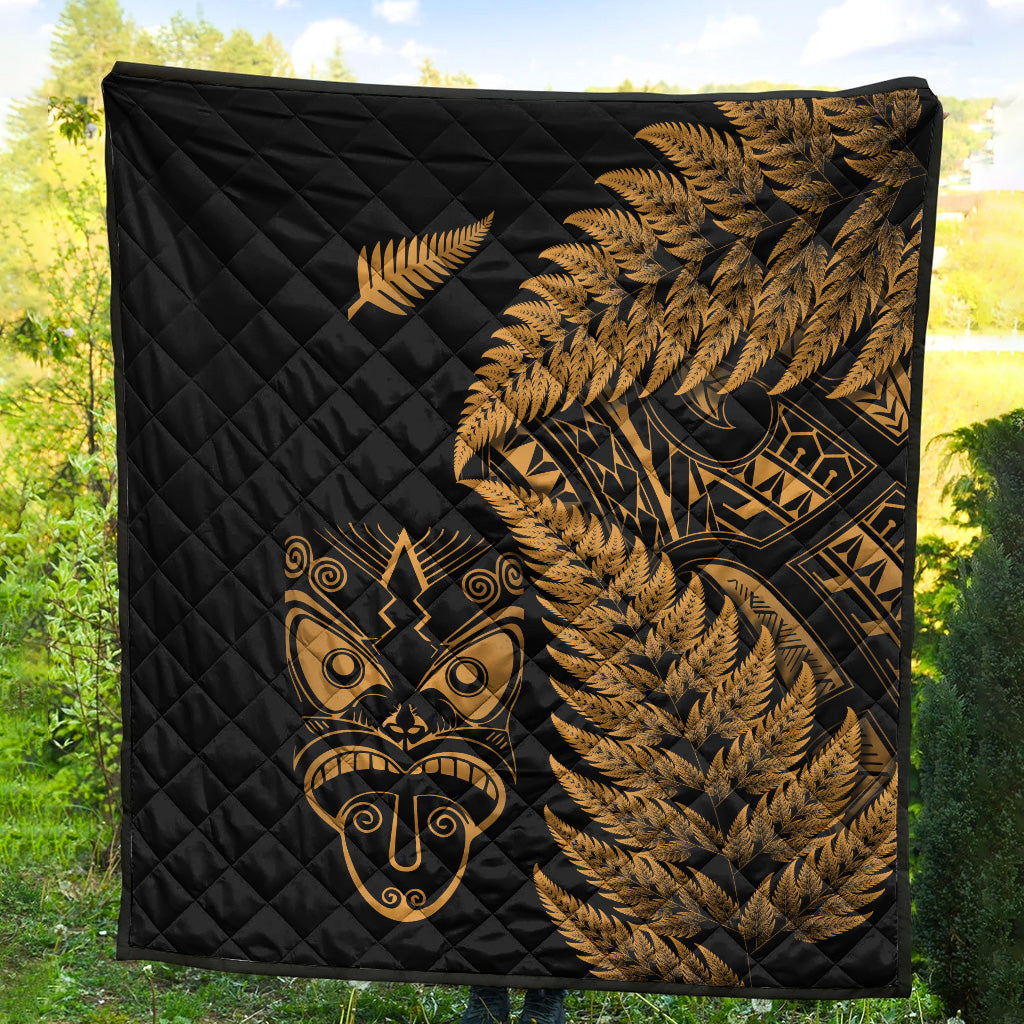 new-zealand-haka-rugby-maori-premium-quilt-silver-fern-vibes-gold