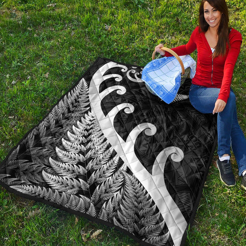 new-zealand-rugby-maori-premium-quilt-silver-fern-koru-vibes-black