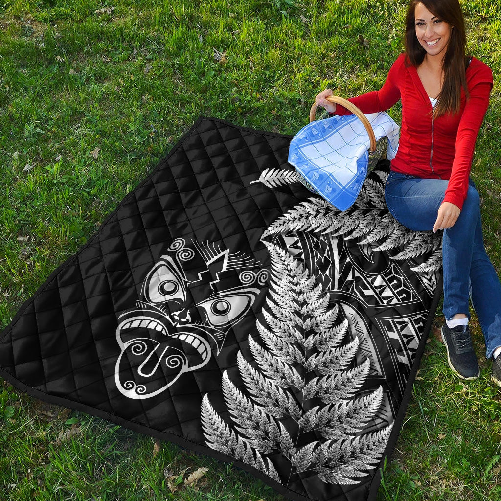 new-zealand-haka-rugby-maori-premium-quilt-silver-fern-vibes-black