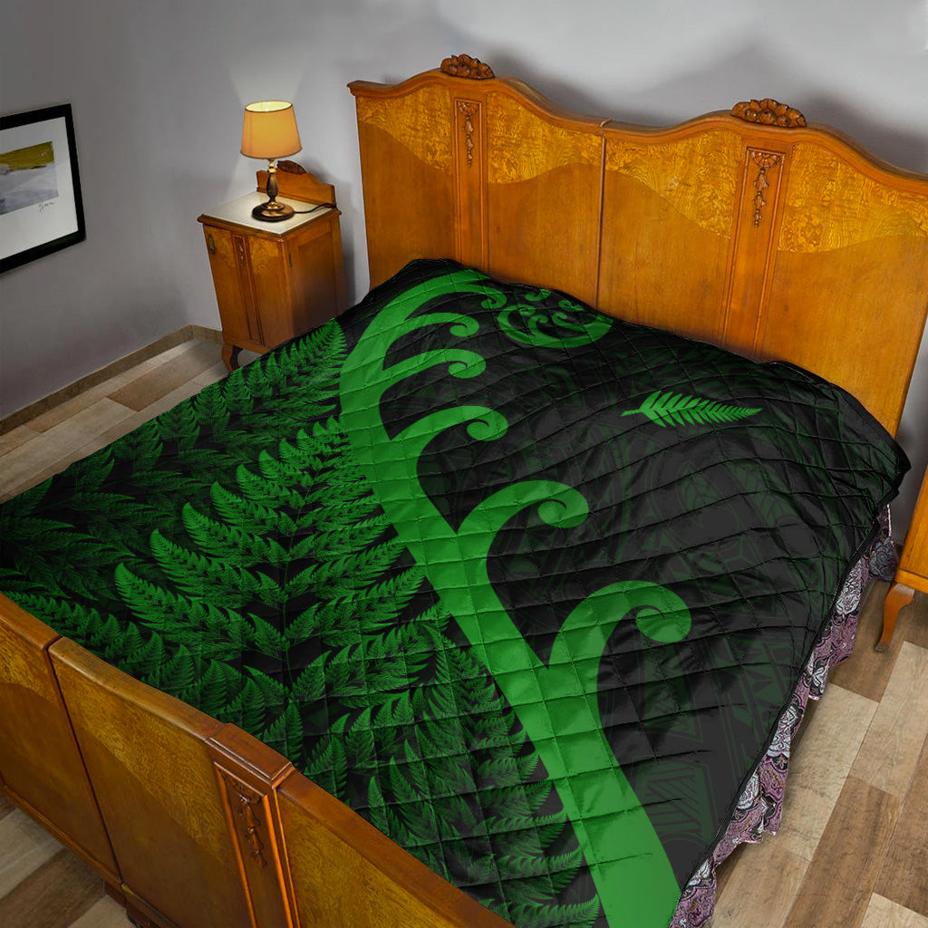 new-zealand-rugby-maori-premium-quilt-silver-fern-koru-vibes-green