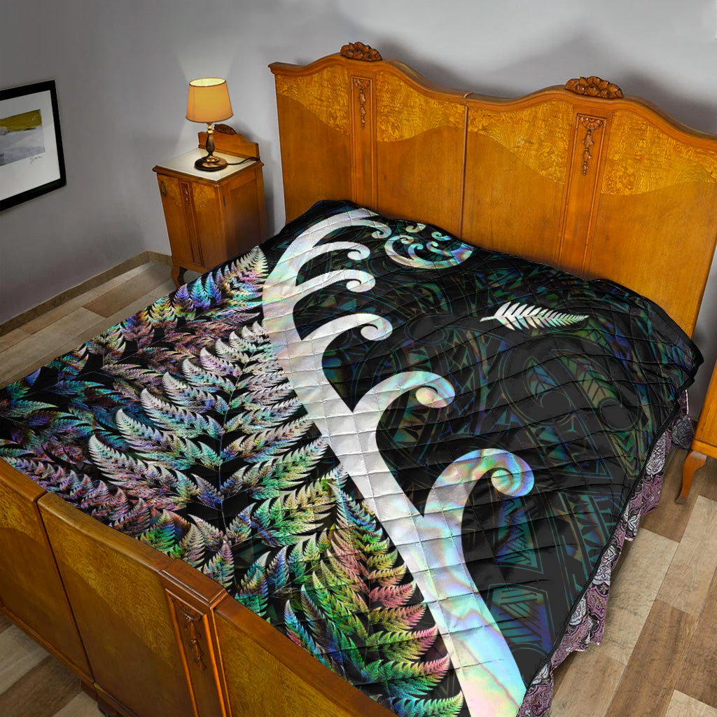 new-zealand-rugby-maori-premium-quilt-silver-fern-koru-vibes-paua-shell