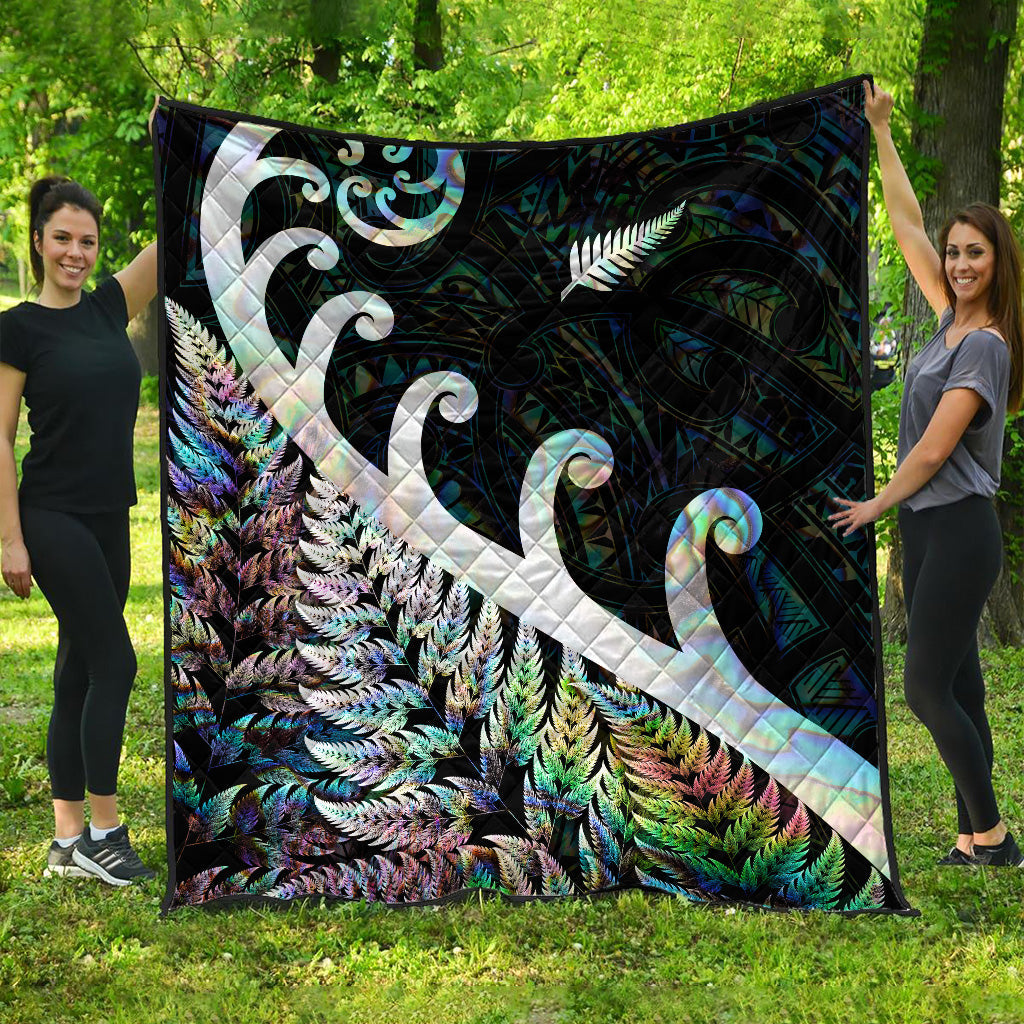 new-zealand-rugby-maori-premium-quilt-silver-fern-koru-vibes-paua-shell