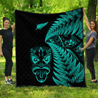 new-zealand-haka-rugby-maori-premium-quilt-silver-fern-vibes-turquoise