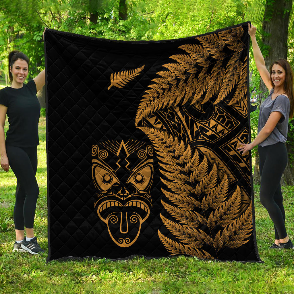 new-zealand-haka-rugby-maori-premium-quilt-silver-fern-vibes-gold