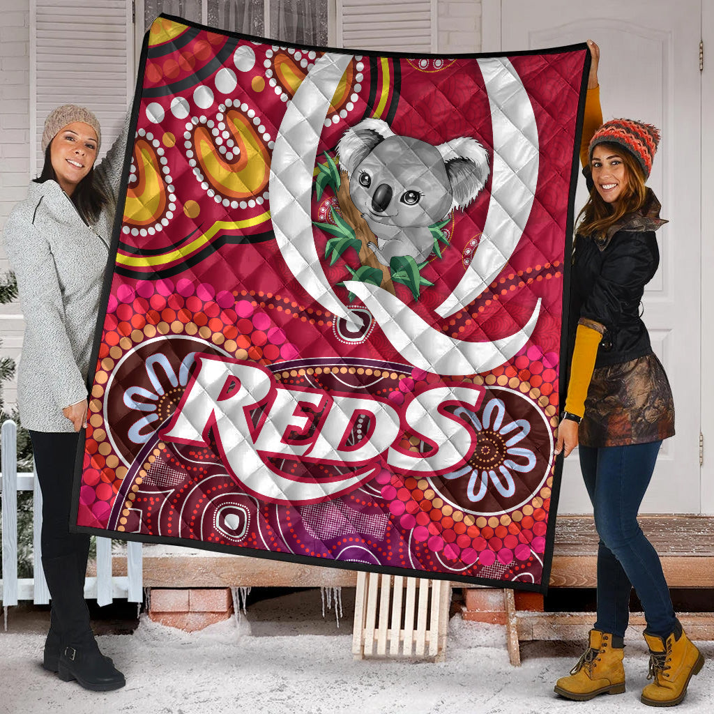 queensland-reds-aboriginal-premium-quilt-koala-indigenous-vibes
