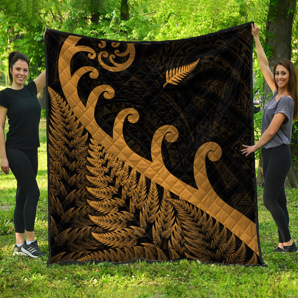 new-zealand-rugby-maori-premium-quilt-silver-fern-koru-vibes-gold