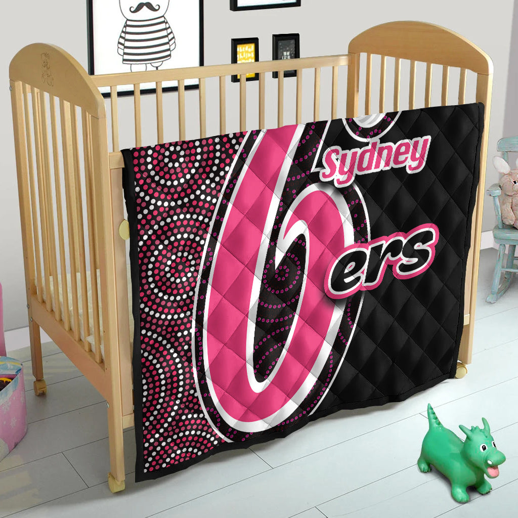 sydney-sixers-premium-quilt-cricket-aboriginal-dot-patterns-lt6