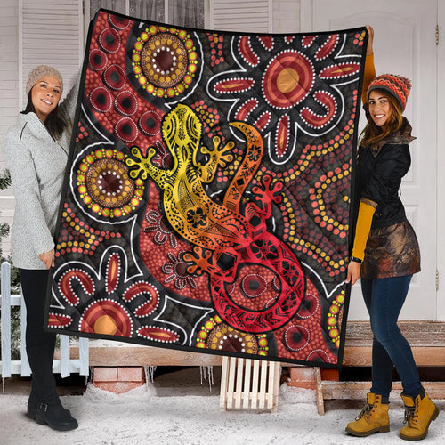 aboriginal-lizard-premium-quilt