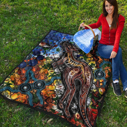 kangaroos-indigenous-premium-quilt-australia