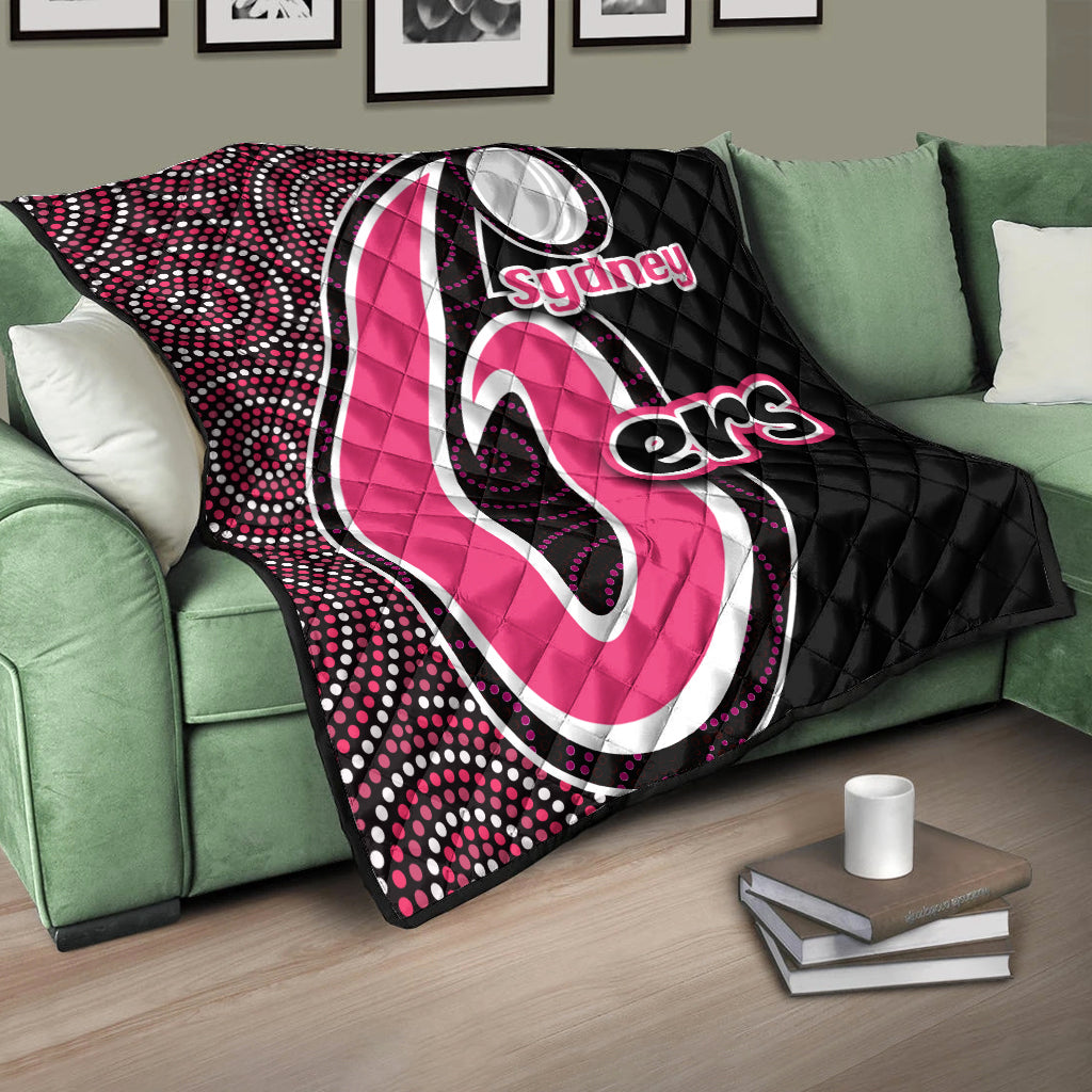 sydney-sixers-premium-quilt-cricket-aboriginal-dot-patterns-lt6