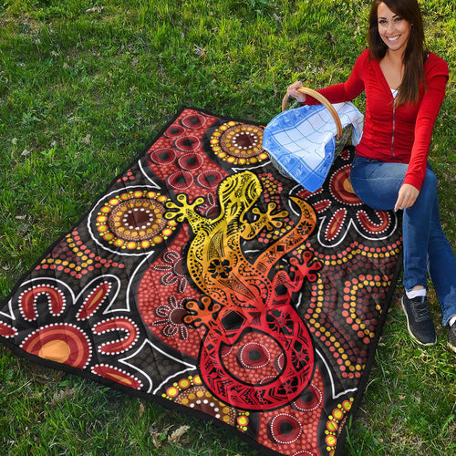 aboriginal-lizard-premium-quilt