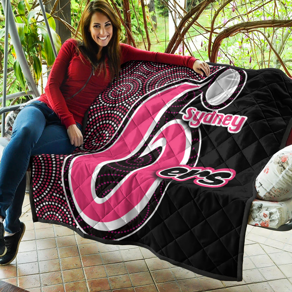 sydney-sixers-premium-quilt-cricket-aboriginal-dot-patterns-lt6