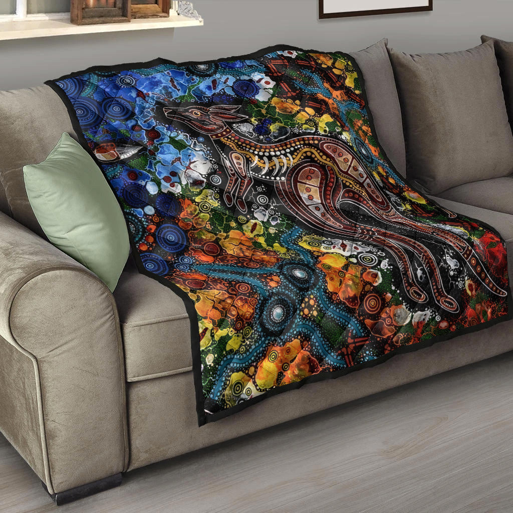 kangaroos-indigenous-premium-quilt-australia