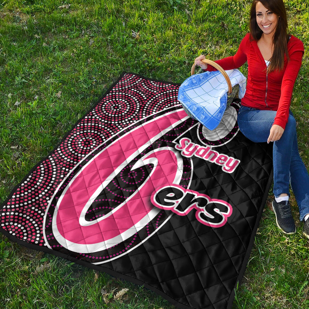 sydney-sixers-premium-quilt-cricket-aboriginal-dot-patterns-lt6