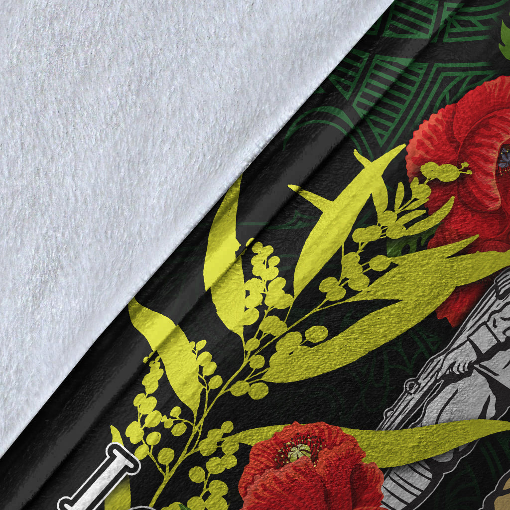 anzac-day-premium-blanket-maori-patterns-white-color