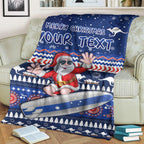 custom-personalised-australia-christmas-premium-blanket-aussie-aboriginal-santa-claus-is-surfing-with-kangaroo