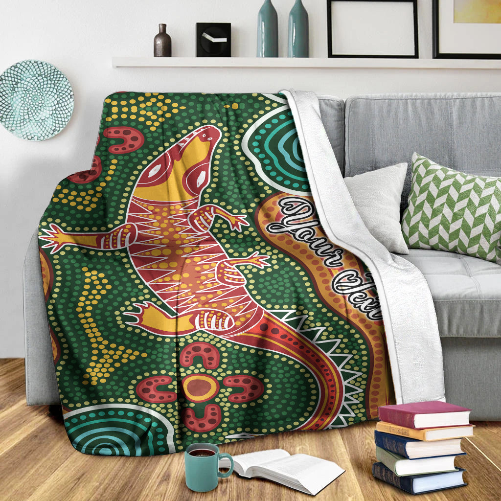 custom-personalised-aboriginal-art-crocodile-premium-blanket-you-are-number-one