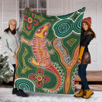 custom-personalised-aboriginal-art-crocodile-premium-blanket-you-are-number-one