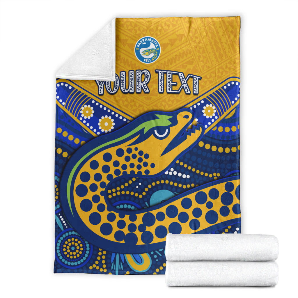 custom-personalised-eels-rugby-premium-blanket-aboriginal-and-polynesia-parramatta