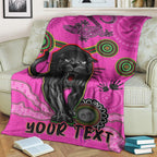 custom-personalised-panthers-premium-blanket-aboriginal-with-lizard