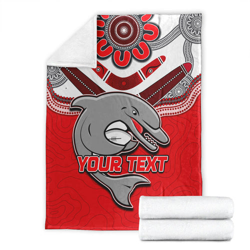 custom-personalised-dolphins-rugby-premium-blanket-redcliffe-come-back-stronger