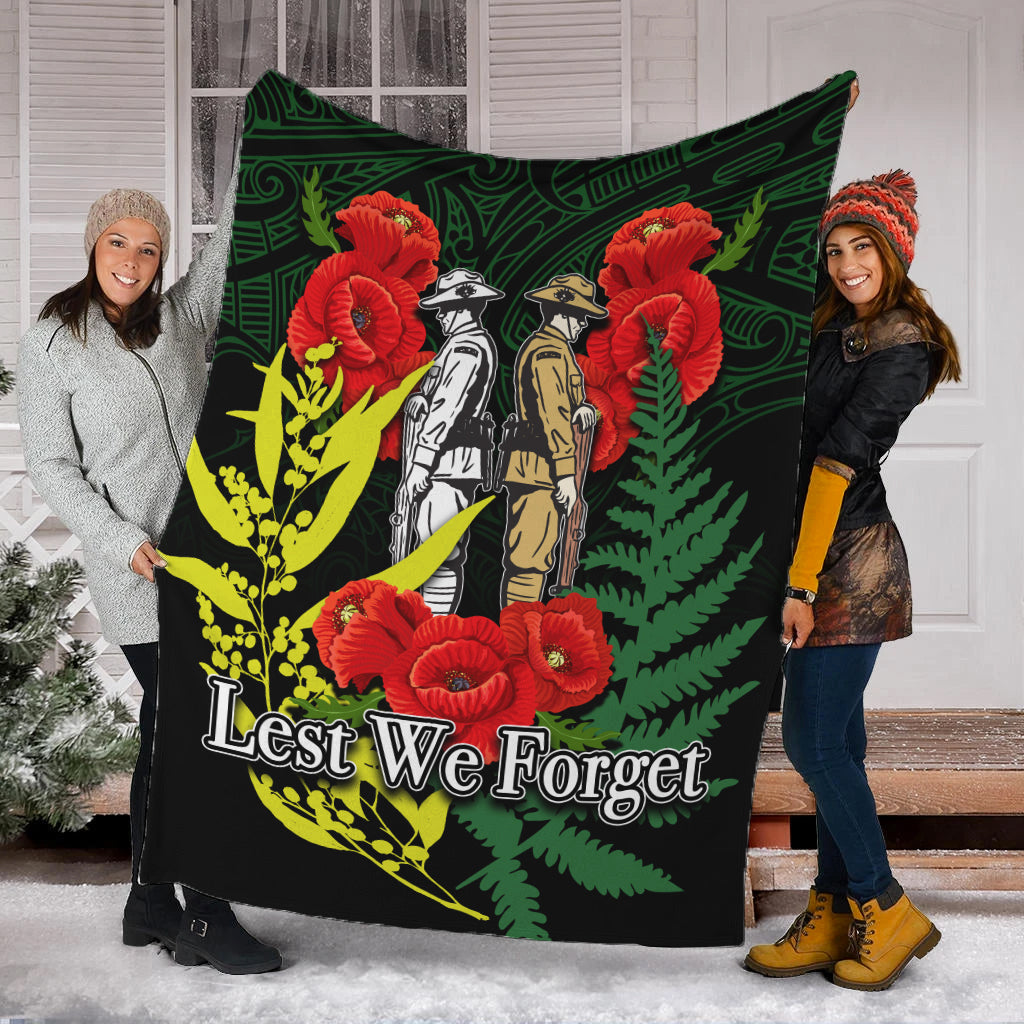 anzac-day-premium-blanket-maori-patterns-white-color