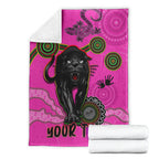 custom-personalised-panthers-premium-blanket-aboriginal-with-lizard