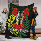 anzac-day-premium-blanket-maori-patterns-green-color