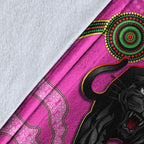 custom-personalised-panthers-premium-blanket-aboriginal-with-lizard