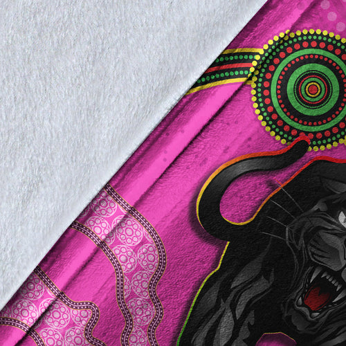 custom-personalised-panthers-premium-blanket-aboriginal-with-lizard