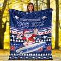 custom-personalised-australia-christmas-premium-blanket-aussie-aboriginal-santa-claus-is-surfing-with-kangaroo
