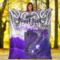 custom-personalised-manaia-maori-premium-blanket-fern-aotearoa-purple-waves
