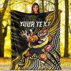 custom-personalised-richmond-football-premium-blanket-aboriginal-go-the-tigers-mascot