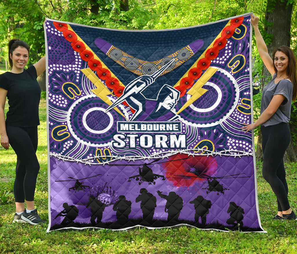 melbourne-storm-rugby-anzac-premium-quilt-indigenous-poppy-australian-army