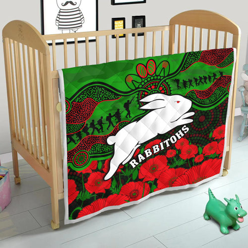 rabbitohs-rugby-anzac-premium-quilt-south-sydney-camouflage-poppy-aboriginal