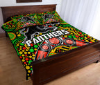 panthers-rugby-quilt-bed-set-boomerang-indigenous-dots
